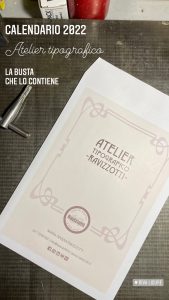 Atelieri Tipografico Ravizzotti | Caldendario 2022