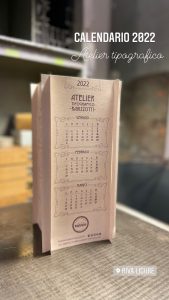 Atelier Tipografico Ravizzotti | Caldendario 2022